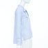 Women's Valentino Blue Pussy Bow Blouse Shirt