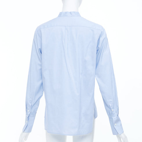 Women's Valentino Blue Pussy Bow Blouse Shirt