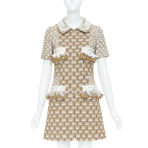 Women's Louis Vuitton 2013 Brown Sequin Dress
