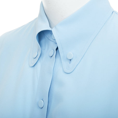 Women's Gucci 2015 Blue Fluid Blouse Shirt