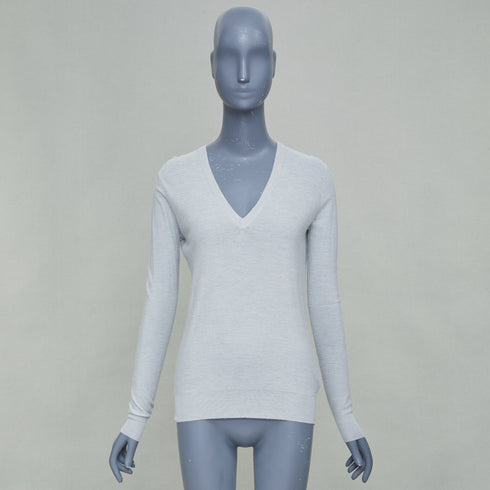 Women's Joseph Grey Cashmere Pullover Sweater