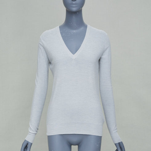 Women's Joseph Grey Cashmere Pullover Sweater