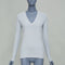 Women's Joseph Grey Cashmere Pullover Sweater
