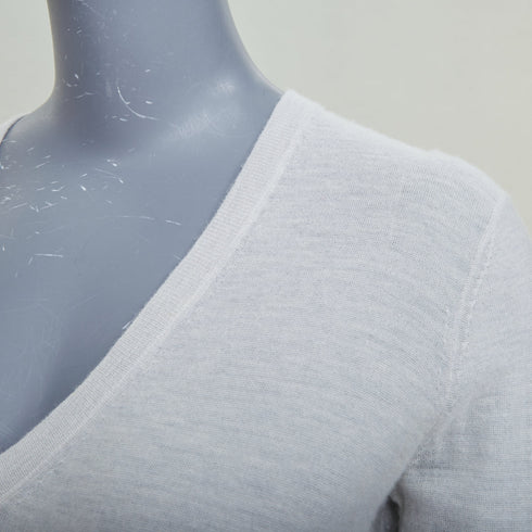 Women's Joseph Grey Cashmere Pullover Sweater