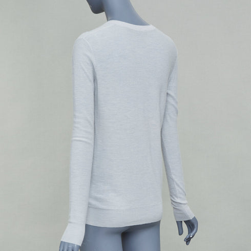 Women's Joseph Grey Cashmere Pullover Sweater