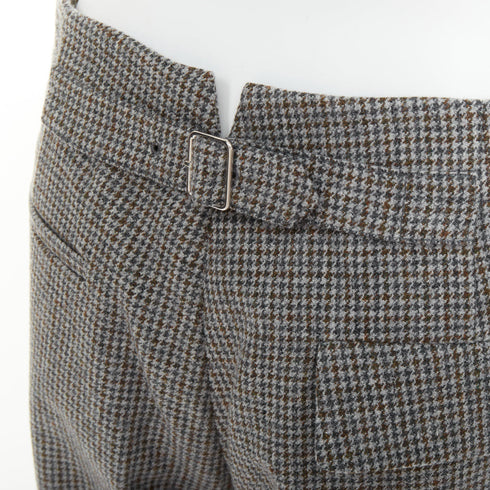 Women's Miu Miu 2020 Grey Houndstooth Cropped Trouser