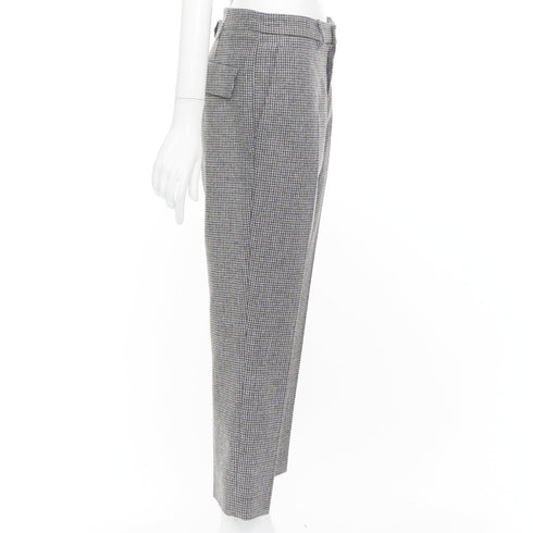 Women's Miu Miu 2020 Grey Houndstooth Cropped Trouser