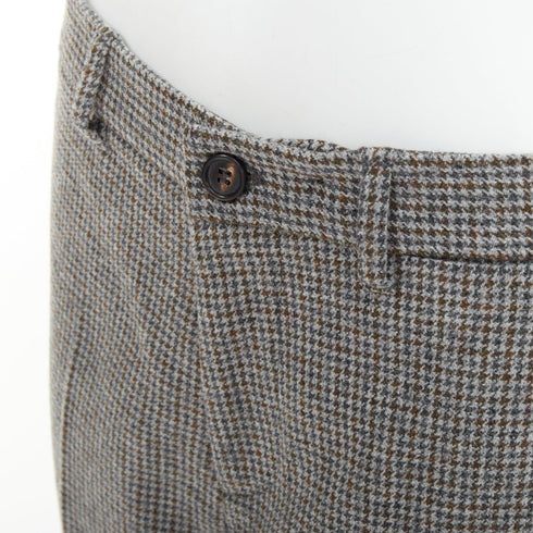 Women's Miu Miu 2020 Grey Houndstooth Cropped Trouser