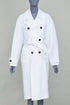Women's Bottega Veneta White Bubble Back Trench Coat