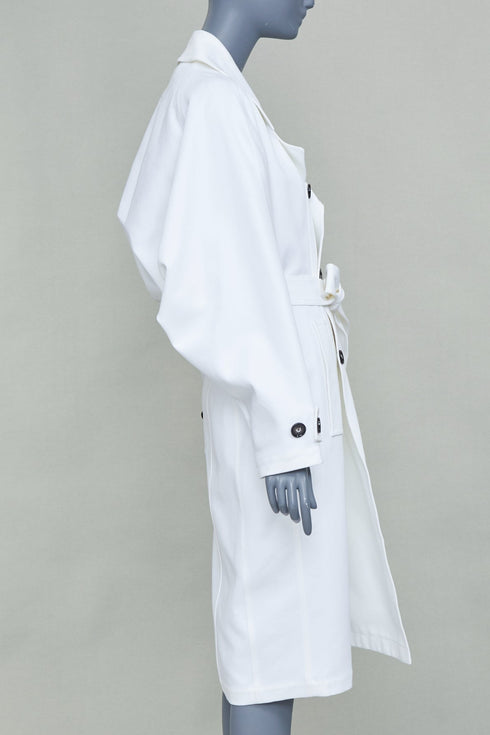 Women's Bottega Veneta White Bubble Back Trench Coat