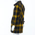 Women's Burberry Yellow Punk Tartan Plaid Wool Double Breasted Coat