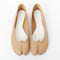 Women's Maison Margiela Tabi Nude Leather Ballet Flats