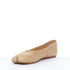 Women's Maison Margiela Tabi Nude Leather Ballet Flats