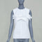 Women's Louis Vuitton White Poplin Ruffle Top Shirt