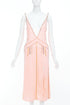 Women's Miu Miu 2021 Pink Punk Spike Studded Plunge Neck Dress