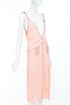 Women's Miu Miu 2021 Pink Punk Spike Studded Plunge Neck Dress