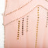 Women's Miu Miu 2021 Pink Punk Spike Studded Plunge Neck Dress