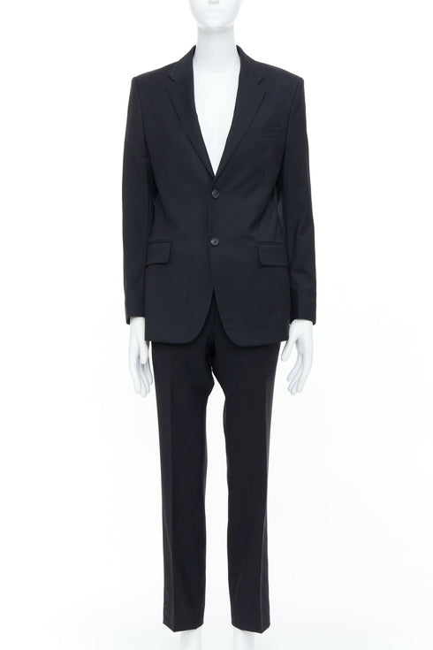 Men's Givenchy Black Wool Pant Suit