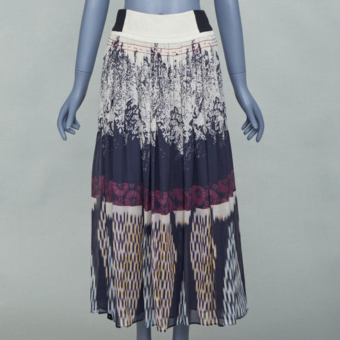 Women's Etro 2016 Multicolored Silk Wrap Skirt
