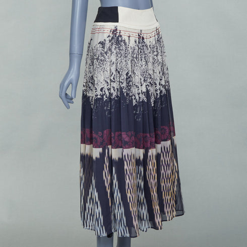 Women's Etro 2016 Multicolored Silk Wrap Skirt