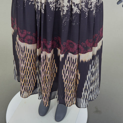 Women's Etro 2016 Multicolored Silk Wrap Skirt