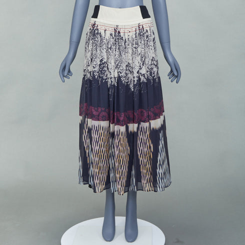 Women's Etro 2016 Multicolored Silk Wrap Skirt