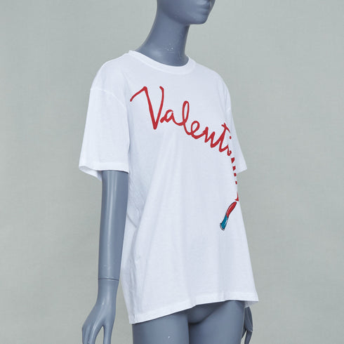 Women's Valentino 2017 Lipstick Graphic Print Tshirt