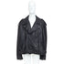 Men's Balenciaga 2024 Black Leather Moto Biker Jacket