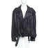 Men's Balenciaga 2024 Black Leather Moto Biker Jacket