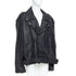 Men's Balenciaga 2024 Black Leather Moto Biker Jacket