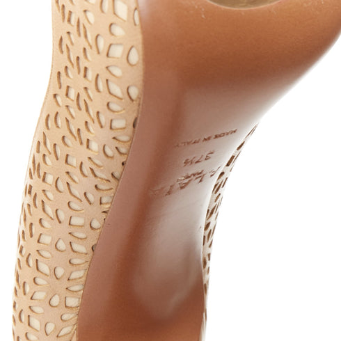Women's Alaia Nude Vienne Leather Stiletto Pumps