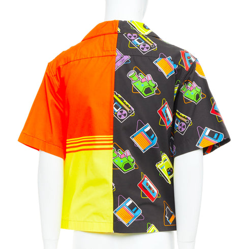 Men's Prada 2020 Double Match Orange Cassette Shirt