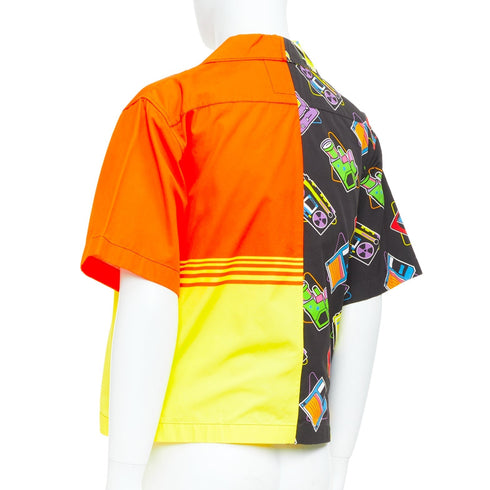 Men's Prada 2020 Double Match Orange Cassette Shirt