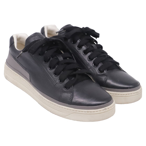 Women's Prada Sport Low-Top Sneakers in Black Leather