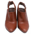 Women's Chloé Wave Slingback Mules in Brown Leather