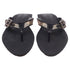 Women's Burberry Nova Check Lancaster Flats in Black Leather