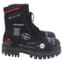 Women's Balenciaga Strike Combat Boots in Black Cotton