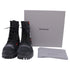 Women's Balenciaga Strike Combat Boots in Black Cotton