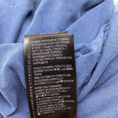 Men's Balenciaga Paris Moon T-Shirt in Blue Cotton