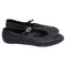 Women's Chanel CC Cap-Toe Quilted Mary Jane Ballet Flats in Black Leather