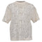 Women's Chloé Logo Lace Patterned Blouse in Ivory Cotton