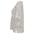 Women's Chloé Logo Lace Patterned Blouse in Ivory Cotton