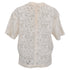 Women's Chloé Logo Lace Patterned Blouse in Ivory Cotton