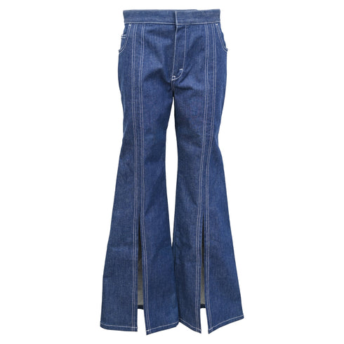 Women's Chloé High-Rise Flared Jeans in Blue Cotton