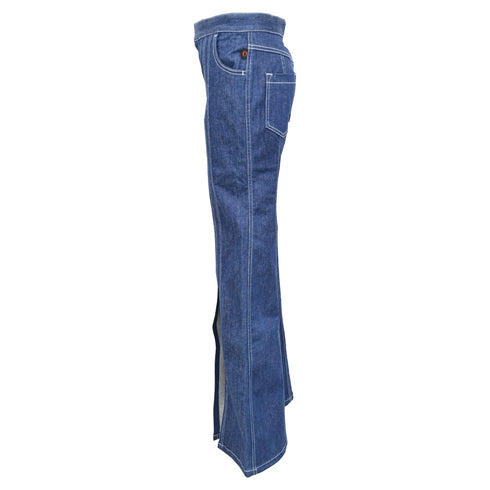 Women's Chloé High-Rise Flared Jeans in Blue Cotton