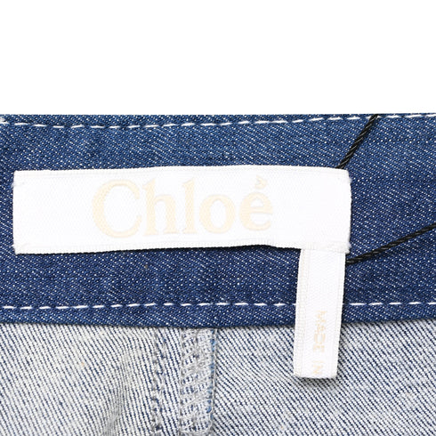 Women's Chloé High-Rise Flared Jeans in Blue Cotton
