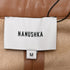 Women's Nanushka Mitsu High-Rise Pleated Trousers in Brown Faux Leather