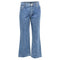 Women's A.P.C. High-Rise Flared Jeans in Blue Cotton