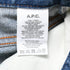 Women's A.P.C. High-Rise Flared Jeans in Blue Cotton