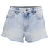 Women's Alexander Wang Raw-Hem Denim Shorts in Blue Cotton